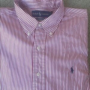 Ralph Lauren Men's Red Striped Shirt
